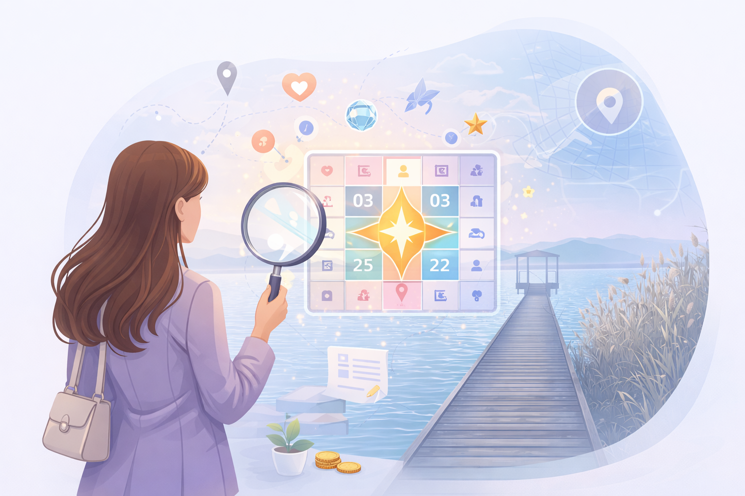 Матрица судьбы иллюстрация